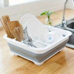 ⁦صفاية سيليكون لحمل وتجفيف الأطباق والأكواب قابله للطي⁩ - الصورة ⁦10⁩