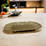 ⁦صينية جولد شيك لتقديم الفواكه والشوكولاته والكحك والبيتي فور للضيوف بشكل شيك⁩ - الصورة ⁦2⁩