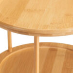 ⁦صينية خشب دوارة 2 دور لتنظيم وترتيب أدوات المطبخ والحمام والميك اب⁩ - الصورة ⁦7⁩