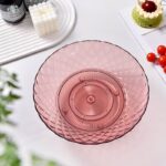 ⁦طبق اكليريك بحواف ذهبي وقاعدة دواره لحمل وتقديم الفواكه والمكسرات والشوكولاتة بشكل شيك⁩ - الصورة ⁦3⁩