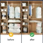 ⁦طقم أكياس فاكيوم قطعتين بمقاسات مختلفة لتخزين الملابس والمفروشات يوفر مساحات تصل يصل إلي 70 % والحفاظ عليهم من الأتربة⁩ - الصورة ⁦3⁩