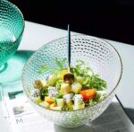 ⁦طقم اطباق اكليريك شفاف 3 قطع بمقاسات مختلفة لحمل وتقديم السلطات والفواكه علي السفرة بشكل شيك⁩ - الصورة ⁦10⁩