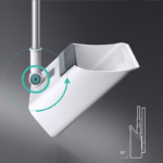 ⁦طقم تنظيف 3 في 1 مقشة وفرشة وجاروف بسنون لسهولة التنظيف بيد معدن دوارة بمقبض مريح لليد⁩ - الصورة ⁦4⁩