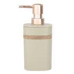 ⁦طقم حمام شيك 3 قطع ديسبنسر صابون سائل وحامل لفرش ومعجون الأسنان وصبانة بألوان مختلفة⁩ - الصورة ⁦5⁩