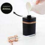 ⁦طقم حمام شيك 3 قطع ديسبنسر صابون سائل وحامل لفرش ومعجون الأسنان وصبانة بألوان مختلفة⁩ - الصورة ⁦6⁩