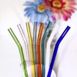 ⁦طقم شاليموه زجاج 6 قطع بألوان مختلفة قابل لإعادة الأستخدام مع فرش لسهولة التنظيف⁩ - الصورة ⁦3⁩