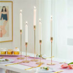 طقم شمعدان معدن 3 قطع بمقاسات مختلفة لتجديد الديكور