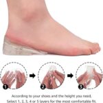 ⁦طقم كعب سيليكون 6 قطع لراحة القدم وزيادة الطول 5 سم بديل للكعب⁩ - الصورة ⁦3⁩