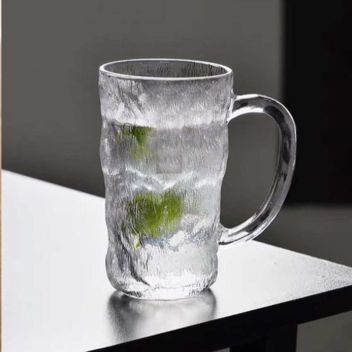 ⁦طقم كوبايات زجاج كريستال منقرش 6 قطع لشرب وتقديم المياه والعصائر والمشروبات الغازية بيد⁩ - الصورة ⁦6⁩