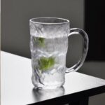 ⁦طقم كوبايات زجاج كريستال منقرش 6 قطع لشرب وتقديم المياه والعصائر والمشروبات الغازية بيد⁩ - الصورة ⁦6⁩