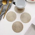 طقم كوستر جولد ميني 6 قطع حامل للأكواب والشموع وقطع الديكور