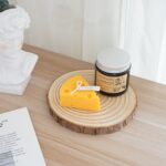 طقم كوستر خشب 5 قطع بمقاسات مختلفة لحمل الأكواب والشموع وقطع الديكور - الصورة 3