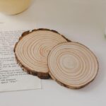 ⁦طقم كوستر ميني للأكواب والشموع وقطع الديكور 6 قطع من الخشب⁩ - الصورة ⁦5⁩