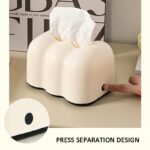 ⁦علبة مناديل شكل سحابة بستوسته داخلية لغرف النوم والليفنج والأطفال من البلاستيك⁩ - الصورة ⁦5⁩