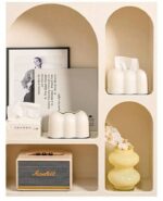 ⁦علبة مناديل شكل سحابة بستوسته داخلية لغرف النوم والليفنج والأطفال من البلاستيك⁩ - الصورة ⁦7⁩