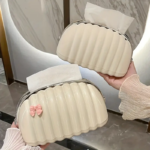 ⁦علبة مناديل شكل شنطة لغرف النوم والأطفال والليفنج من الاكليريك⁩ - الصورة ⁦7⁩