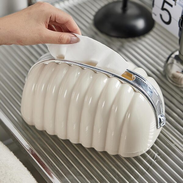 علبة مناديل شكل شنطة لغرف النوم والأطفال والليفنج من الاكليريك