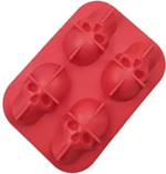 ⁦قالب لصُنع مكعبات الثلج على شكل جمجمة بارزة⁩ - الصورة ⁦3⁩