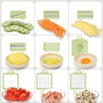 ⁦قطاعة ومبشرة يدوية للخضراوات والفواكه 8 رؤوس⁩ - الصورة ⁦6⁩