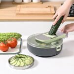 قطاعة ومبشرة يدوية للخضراوات والفواكه 8 رؤوس