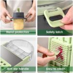 ⁦قطاعة ومبشرة يدوية للخضراوات والفواكه 8 رؤوس⁩ - الصورة ⁦7⁩