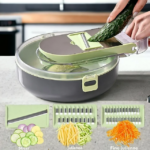 ⁦قطاعة ومبشرة يدوية للخضراوات والفواكه 8 رؤوس⁩ - الصورة ⁦4⁩