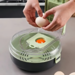 ⁦قطاعة ومبشرة يدوية للخضراوات والفواكه 8 رؤوس⁩ - الصورة ⁦8⁩