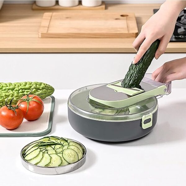 قطاعة ومبشرة يدوية للخضراوات والفواكه 8 رؤوس