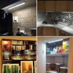 كشاف ليد سينسور 28 لمبة لإضاءة دواليب المطبخ والدريسنج قابل للشحن بلزق دبل فيس