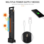 ⁦كشاف ليد 39 لمبة بدرجات إضاءة مختلفة قابلة للتعديل ويد لسهولة الحمل يعمل بالطاقة الشمسية⁩ - الصورة ⁦5⁩