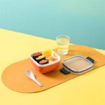 ⁦لانش بوكس 2 دور بغطاء محكم الغلق ومعلقة لسهولة تناول الطعام للدراسة والعمل⁩ - الصورة ⁦2⁩