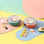 ⁦لانش بوكس 2 دور بغطاء محكم الغلق ومعلقة لسهولة تناول طعام صحي خارج المنزل⁩ - الصورة ⁦6⁩