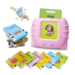 لعبة البطاقات الناطقة باللغة الانجليزية والعربية  ب 112 بطاقة مع 224 كلمة للأطفال