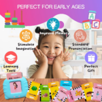 ⁦لعبة البطاقات الناطقة باللغة الانجليزية والعربية  ب 112 بطاقة مع 224 كلمة للأطفال⁩ - الصورة ⁦5⁩