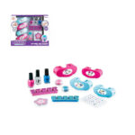 ⁦لعبة شنطة طلاء الأظافر 14 قطعة بألوان مانكير وجليتر واستيكر برسومات مختلفة للبنات⁩ - الصورة ⁦5⁩