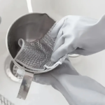 ⁦ليفة تنظيف وإزالة البقع دون خدش الأواني قابلة لإعادة الأستخدام⁩ - الصورة ⁦9⁩