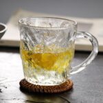 ⁦طقم كوبايات زجاج كريستال 6 قطع لشرب وتقديم المشروبات الباردة والساخنة بيد⁩ - الصورة ⁦3⁩