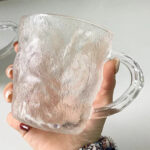 ⁦طقم كوبايات زجاج كريستال 6 قطع لشرب وتقديم المشروبات الباردة والساخنة بيد⁩ - الصورة ⁦5⁩