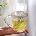 ⁦طقم كوبايات زجاج كريستال 6 قطع لشرب وتقديم المشروبات الباردة والساخنة بيد⁩ - الصورة ⁦9⁩