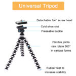 ⁦مجموعة تصوير احترافية ترايبود مع حامل للموبايل وكشاف اضاءه ليد وميكروفون بريموت كنترول للتصوير عن بعد⁩ - الصورة ⁦4⁩