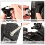 ⁦مجموعة تصوير احترافية ترايبود مع حامل للموبايل وكشاف اضاءه ليد وميكروفون بريموت كنترول للتصوير عن بعد⁩ - الصورة ⁦8⁩