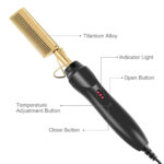 ⁦مشط سيراميك كهربائي لتنعيم وفرد الشعر ب 3 درجات حرارة مختلفة قابلة للتعديل حسب الرغبة⁩ - الصورة ⁦4⁩