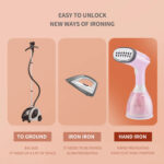 ⁦مكواة بخار كهربائية بخزان 280 ملي لكي الملابس والمفروشات محمولة للسفر 1500 واط⁩ - الصورة ⁦5⁩