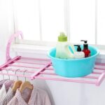 ⁦منشر غسيل حائطي لتجفيف الملابس قابل للفرد بأرفف قابلة للإزالة سهل التعليق⁩ - الصورة ⁦5⁩