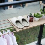 ⁦منشر غسيل حائطي لتجفيف الملابس قابل للفرد بأرفف قابلة للإزالة سهل التعليق⁩ - الصورة ⁦6⁩