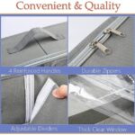 ⁦منظم احذية وتربروف يحمل حتي 10 ازواج بغطاء شفاف للحماية من الاتربه ولسهولة الرؤية والاختيار بيد⁩ - الصورة ⁦5⁩