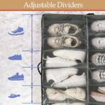 ⁦منظم احذية وتربروف يحمل حتي 10 ازواج بغطاء شفاف للحماية من الاتربه ولسهولة الرؤية والاختيار بيد⁩ - الصورة ⁦7⁩