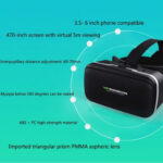 ⁦نظارة الواقع الأفتراضي مع سماعة مدمجه بها لمشاهدة الأفلام ولعب الألعاب مناسبة للأيفون والأندرويد⁩ - الصورة ⁦4⁩
