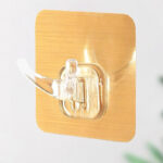 ⁦هوك شماعة ثنائي بديل للمسامير لتعليق الملابس وادوات الحمام والمطبخ بدون حفر وتخريم⁩ - الصورة ⁦4⁩