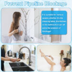 ⁦شريط شبكي لمنع انسداد البلاعات والبانيو والاحواض ذاتي اللصق وقابل للقص حسب الحاجه⁩ - الصورة ⁦11⁩